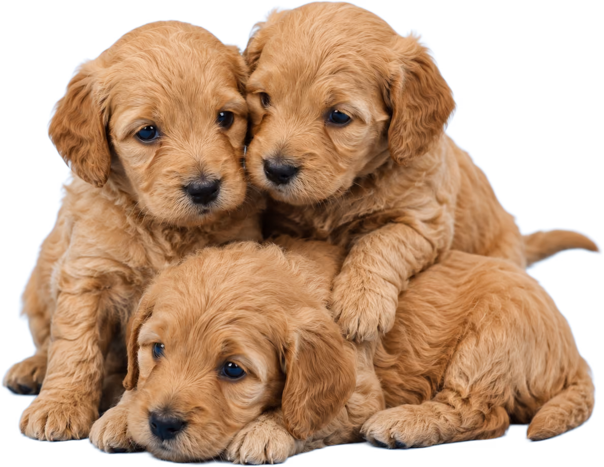 Puppies in the RawBark breeder programme