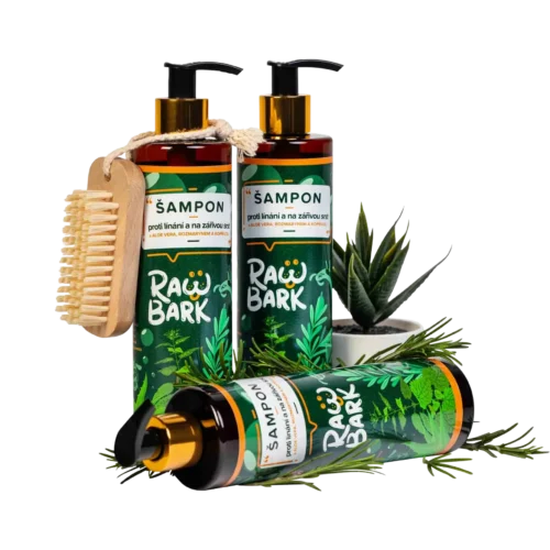 Šampon proti línání a na zářivou srst