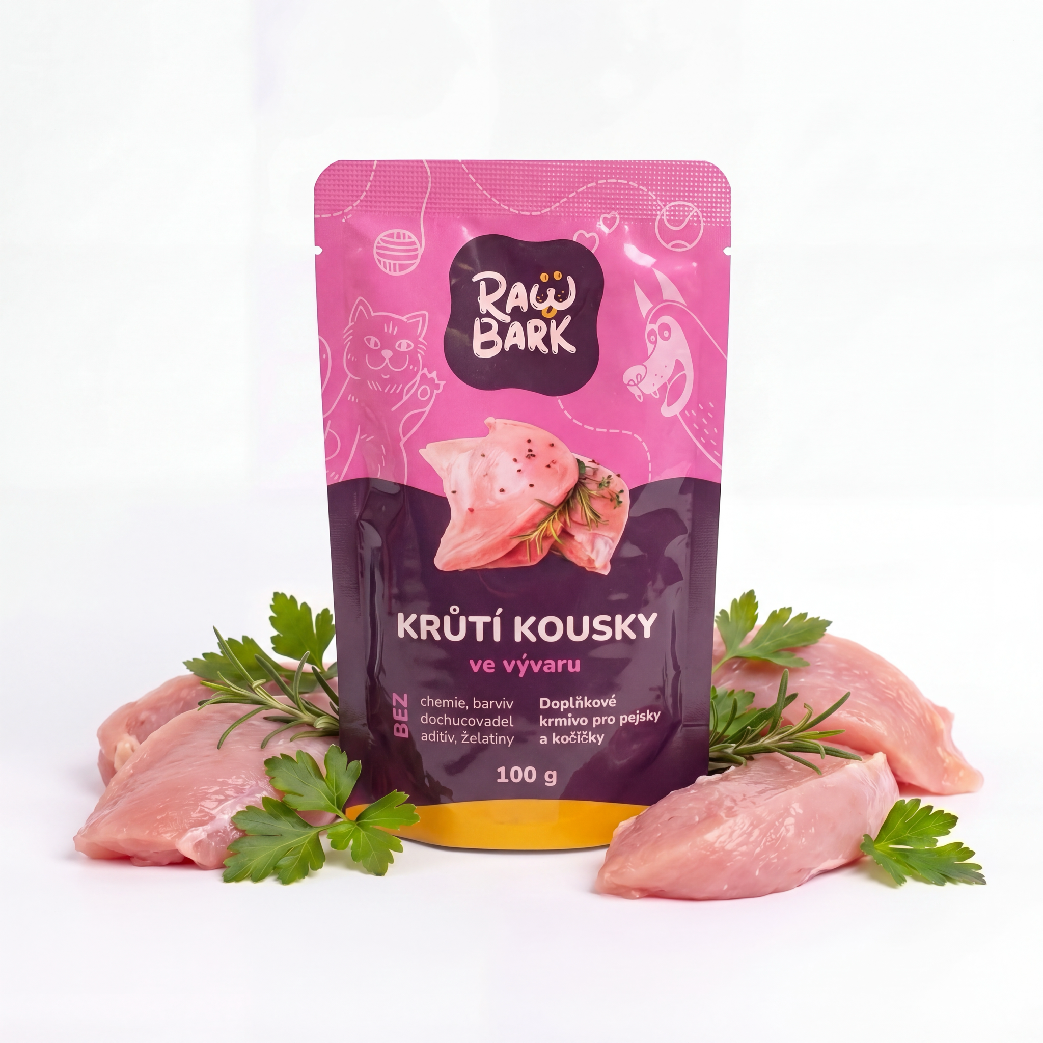 Krůtí kousky ve vývaru