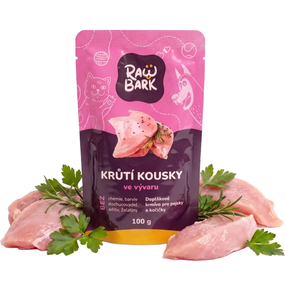 Krůtí kousky ve vývaru
